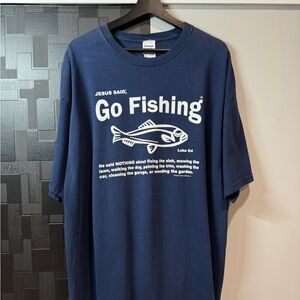 Vintage Jesus Said… “Go Fishing” Scripture Tee